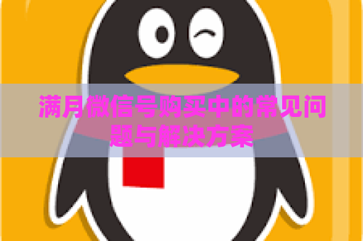 满月微信号购买中的常见问题与解决方案