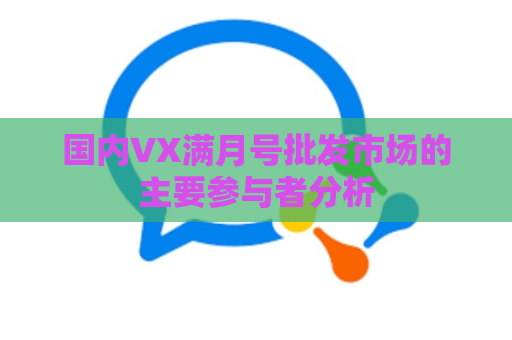 国内VX满月号批发市场的主要参与者分析