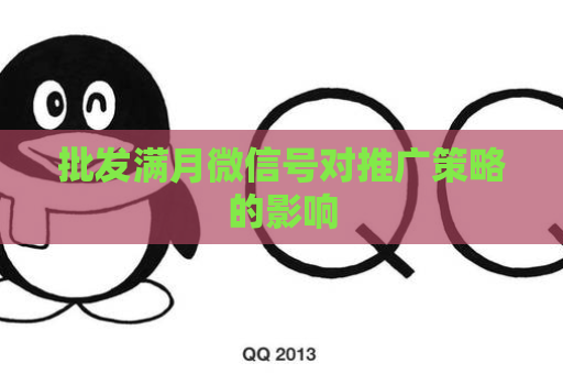 批发满月微信号对推广策略的影响